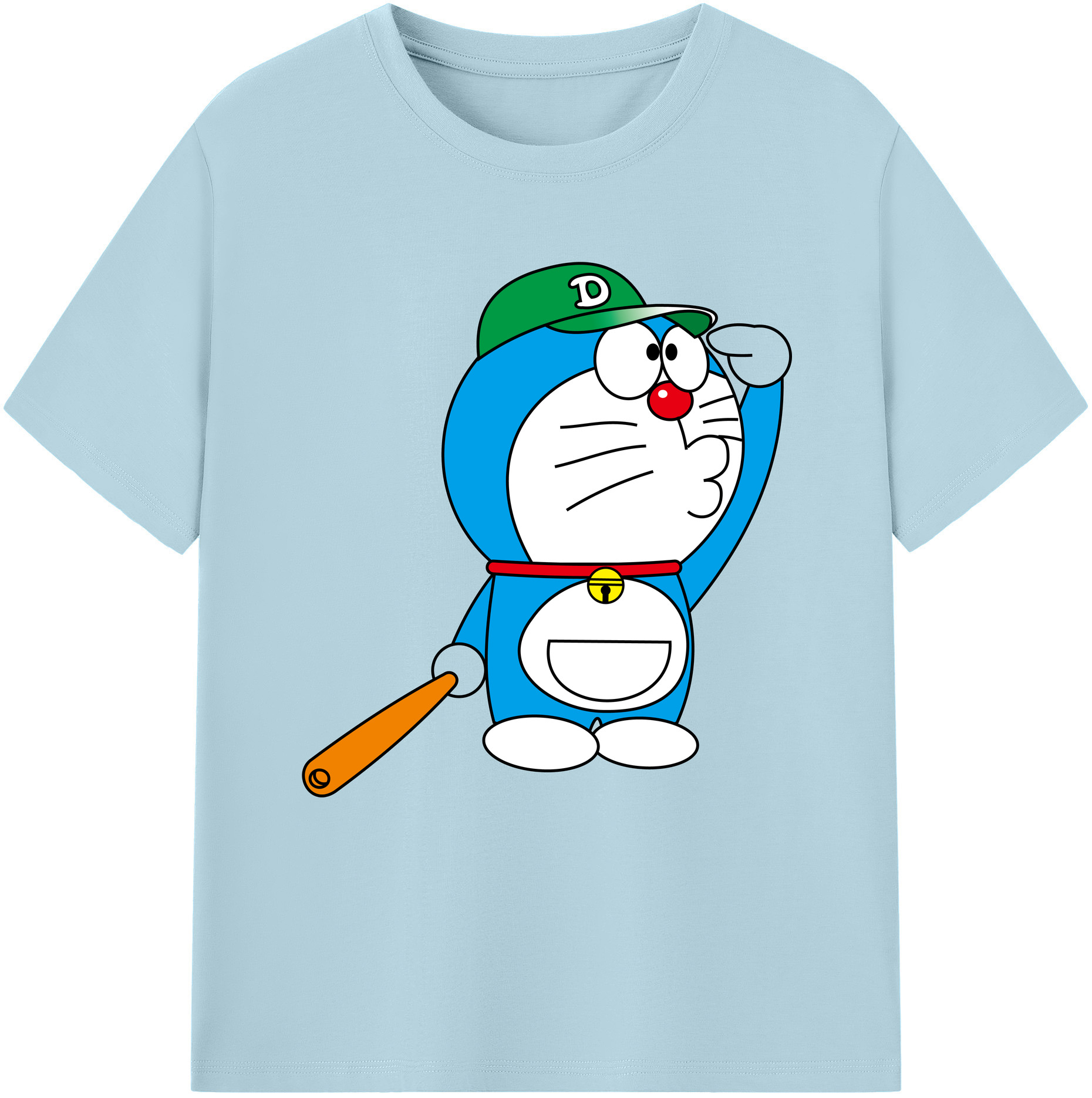 （画像用） ドラえもん Doraemon 綿100％半袖Tシャツ（フロントプリント）